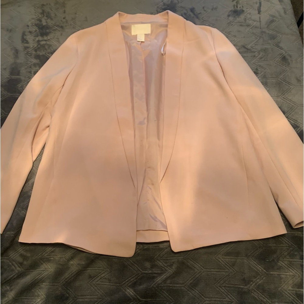 H&M: Blush Pink Blazer, Lined, Size 12